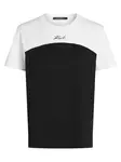 Karl Lagerfeld Tričko 'SIGNATURE MONOCHROME'  čierna / biela