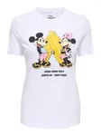 ONLY Tričko 'ONLMICKEY MINNIE'  žltá / ružová / čierna / biela