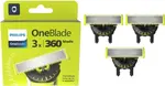 Philips Náhradní břity pro celé tělo OneBlade 360 QP430/50 3 ks