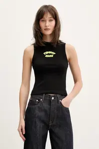 Tommy Jeans top dámský bavlněný s elastanem