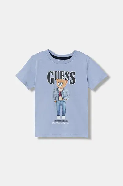 Guess Dětské bavlněné tričko Guess