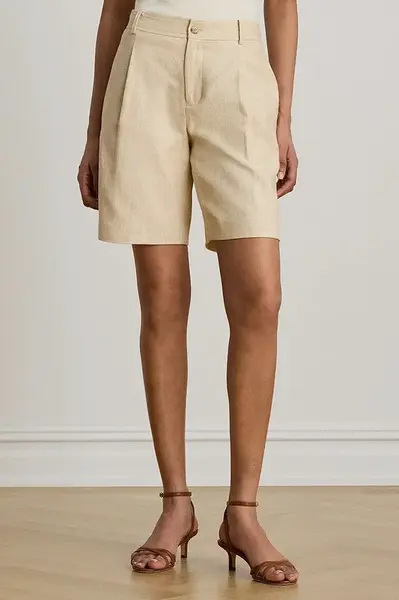 Lauren Ralph Lauren šortky dámske ľanové