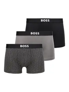 BOSS Boxerky 'ONE'  kamenná / čierna / biela