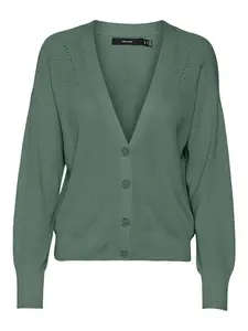 VERO MODA Kardigán 'New Lexsun'  tmavozelená
