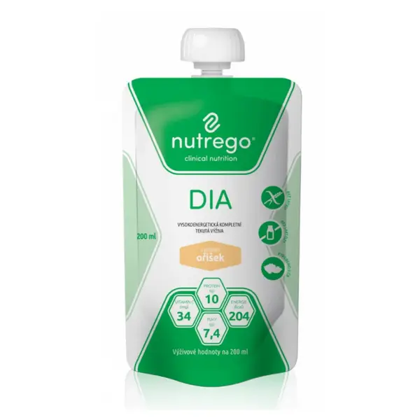 NUTREGO DIA Výživa oříšek 12 x 200 ml