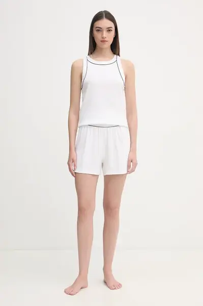 Lacoste dvoudílné pyžamo dámské bavlněné s elastanem