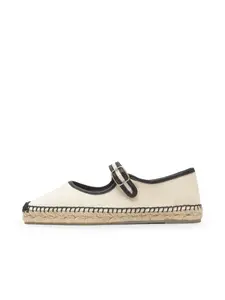 Castañer Espadrilky 'Padua'  krémová / čierna