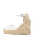 Castañer Espadrilky 'Carol'  svetlobéžová / biela