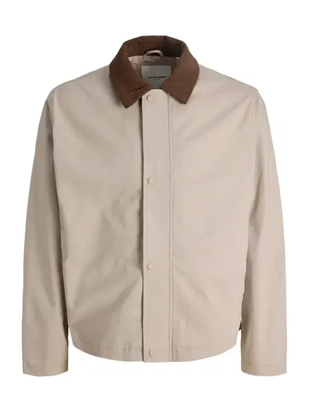 JACK & JONES Prechodná bunda 'JJEGRAHAM'  hnedá / tmavošedá