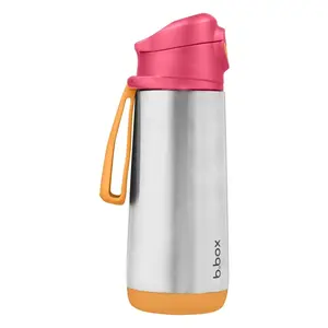 B.BOX Termoska na pitie šport ružová/oranžová 500 ml