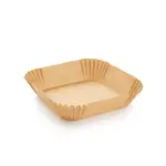 Papierová forma do fritézy štvorcová DELÍCIA 16 x 16 cm, 50 ks