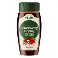 4SLIM Čakankový topping jahoda 330 g
