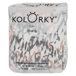 KOLORKY DAY Jednorazové EKO plienky srdce XL (12-16 kg) 17 kusov