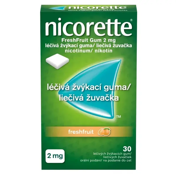 NICORETTE Freshfruit Gum 2 mg liečivé žuvačky 30 ks