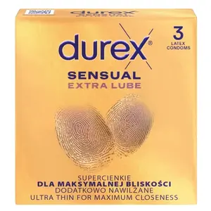 DUREX Sensual extra lube 3 kusy