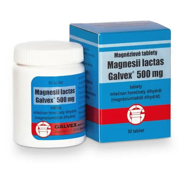 GALVEX Magnéziové tablety 500 mg 50 ks