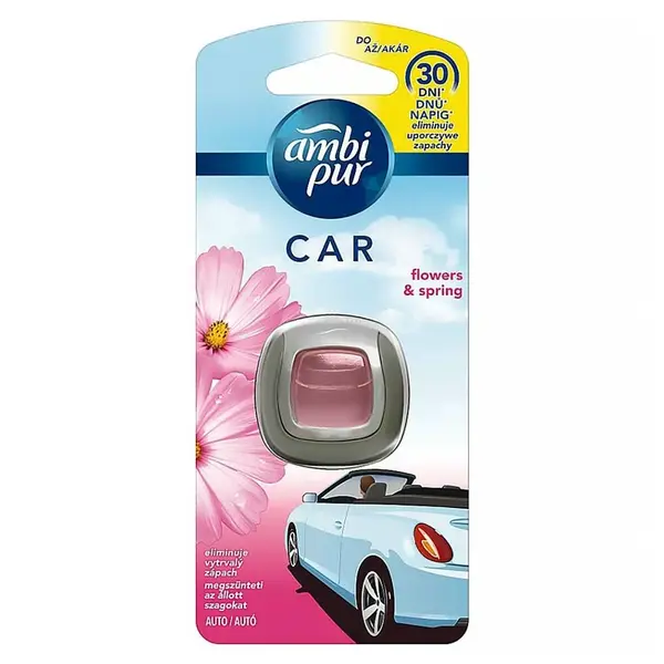 AMBI PUR Car Flowers & Spring pripínací osviežovač vzduchu 2 ml