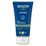 WELEDA For Men 2v1 Čistiaci gél na tvár a fúzy 100 ml