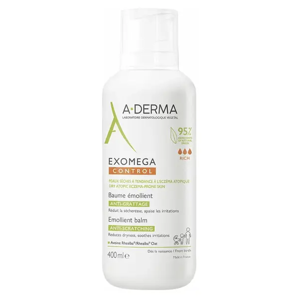 A-DERMA Exomega Control Emolienčný balzam 400 ml