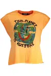 DESIGUAL WOMEN'S SHORT SLEEVE T-SHIRT ORANGE