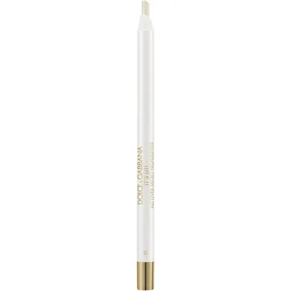 Dolce&Gabbana Bold It's Lit! tuhý krémový rozjasňovač v tužce odstín 01 North Star - Shimmering Platinum 0.35 g