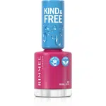 Rimmel Kind & Free lak na nechty odtieň 165 Rebel Rose 8 ml