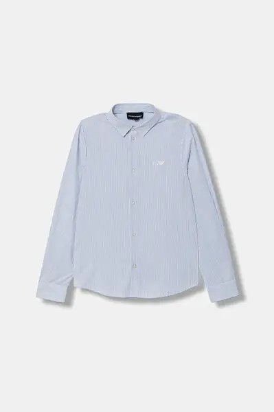 Dětská bavlněná košile Emporio Armani