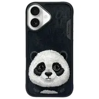 Zadní kryt NIMMY case BIG EYED PET 2.0 Panda pro Apple iPhone 15 Pro, černá