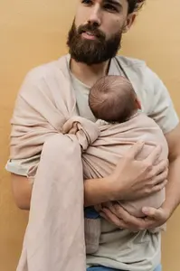 BOBA Nosič dětí / šátek Ring Wrap - Peony