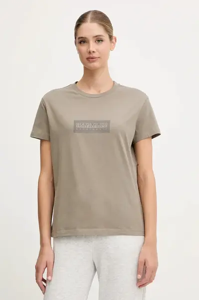 Bavlněné tričko Napapijri S-Box