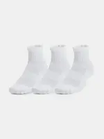 Unisexové ponožky Under Armour Unisex UA TC 3pk Qtr-WHT - unisex