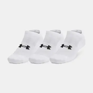 Unisexové ponožky Under Armour Unisex UA TC 3pk No Show-WHT - unisex