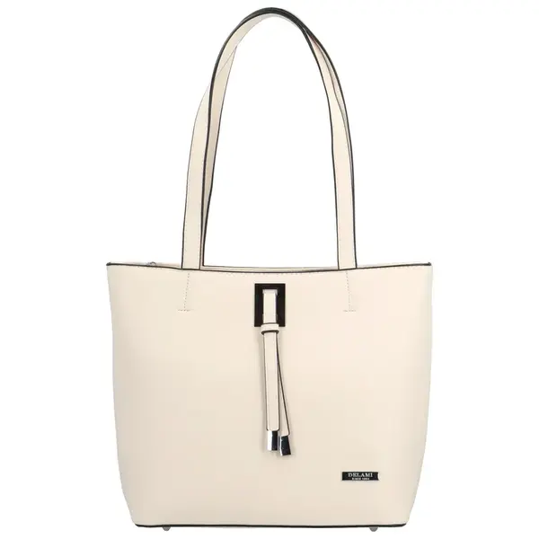 Luxusní dámská kabelka na rameno Delami Athena Aura, pudrová