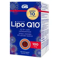 GS Koenzým lipo Q10 100 mg 60 + 10 kapsúl NAVYŠE