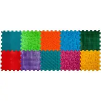 Ortek Masážna ortopedická podložka Puzzle "Mix" 10 prvkov + Hra Lesné dobrodružstvá