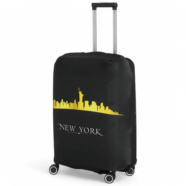 Obal na kufr Travel NewYork velikost M, černý