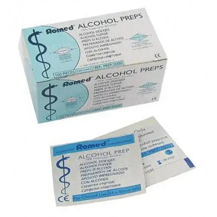 Alcohol Preps Dezinfekční Tampony - čtverečky100ks