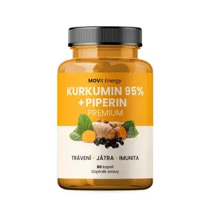 Movit Kurkumin 95% + Piperin Premium 60 kapslí