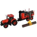 Traktor Zetor s vlekom s naklad. ramenom plast na zotrvačník na bat. sa svet. so zvukom