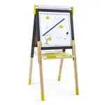 Janod Magnetická tabuľa obojstranná polohovateľná žltá šedá