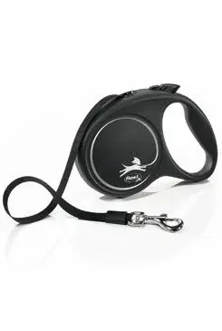 Vodítko Flexi Black Design L pásek 5m/50kg stříbrná new