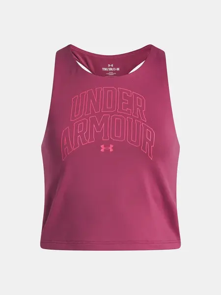 Dívčí tílko Under Armour UA Motion Branded Tank-RED - Holky