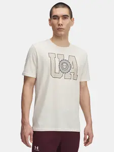 Pánské tričko Under Armour UA COLLEGE CREST LOGO SS-BRN - Pánské