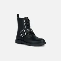 Black Girls Ankle Boots Geox Eclair - Girls