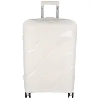 Cestovní plastový kufr Voyex velikosti M, bílý