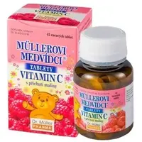 Müllerovi Medvídci S Vitaminem c A Příchutí maliny Tbl.45