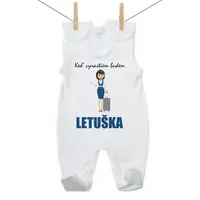 Boodyy Dupačky Keď vyrastiem budem letuška 62 (2-4 mesiace)