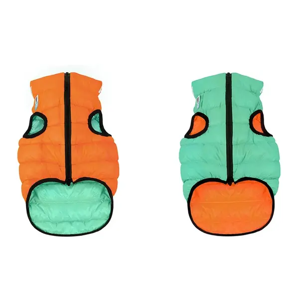 Teplá vesta pre psa AiryVest LUMI svietiaca v tme, Veľkosť: S40, Farba: oranžová