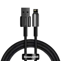 Baseus Tungsten kábel USB / Lightning 2.4A 2m, čierny