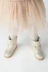 Dětské kožené zimní boty Donsje Xelly Boots Bunny stříbrná barva, 2031701